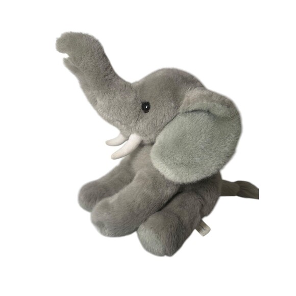 1992 MJC International Med Grey Soft Elephant Stuffed Animal Vintage Plush Toy - Picture 5 of 16